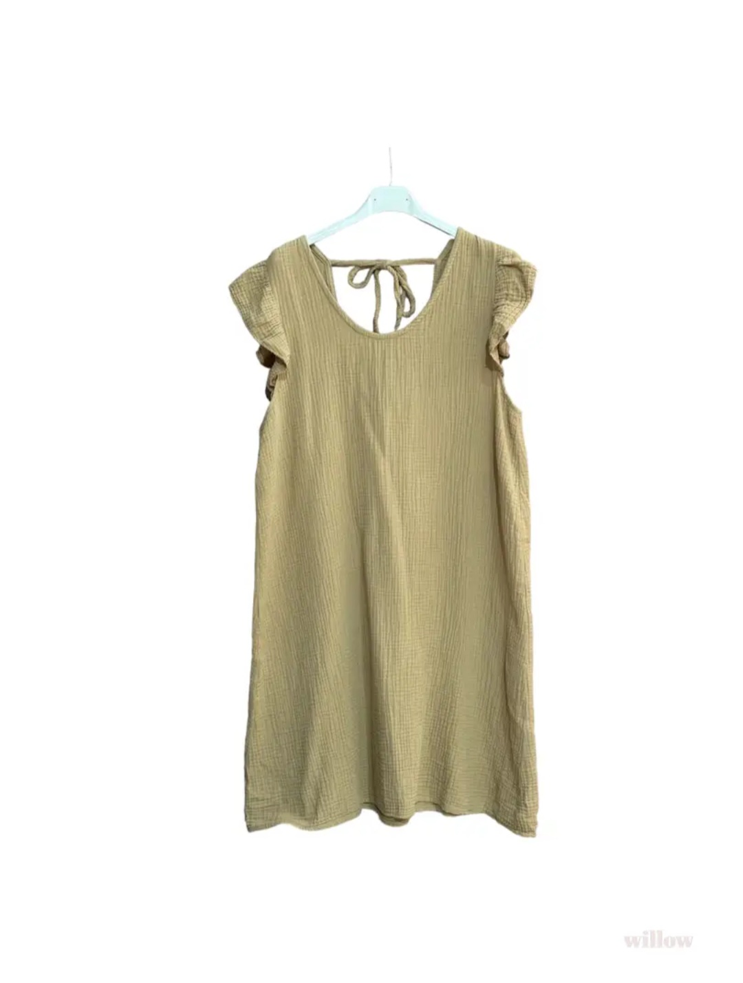 Robe en gaze de coton mi-longue 