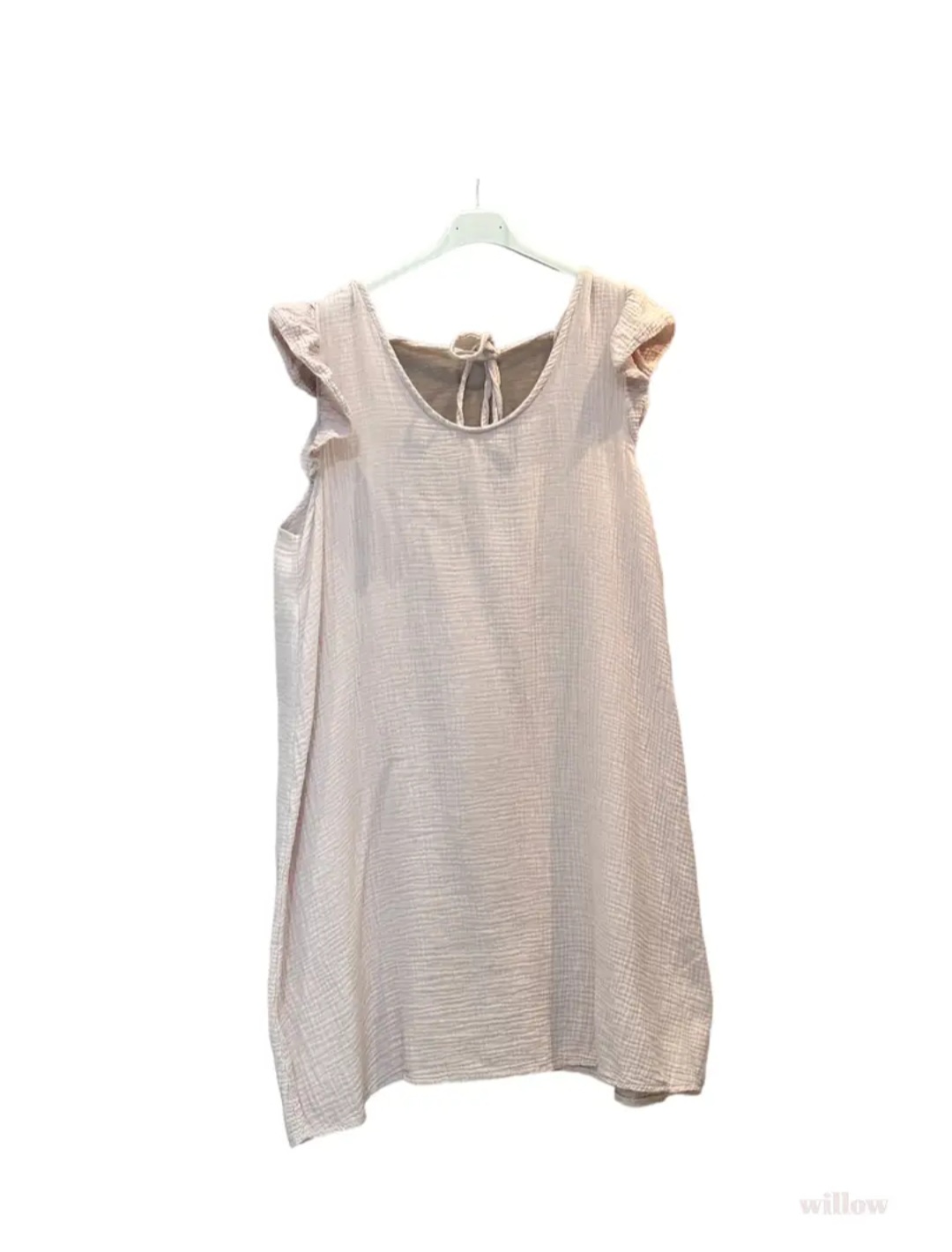 Robe en gaze de coton mi-longue 