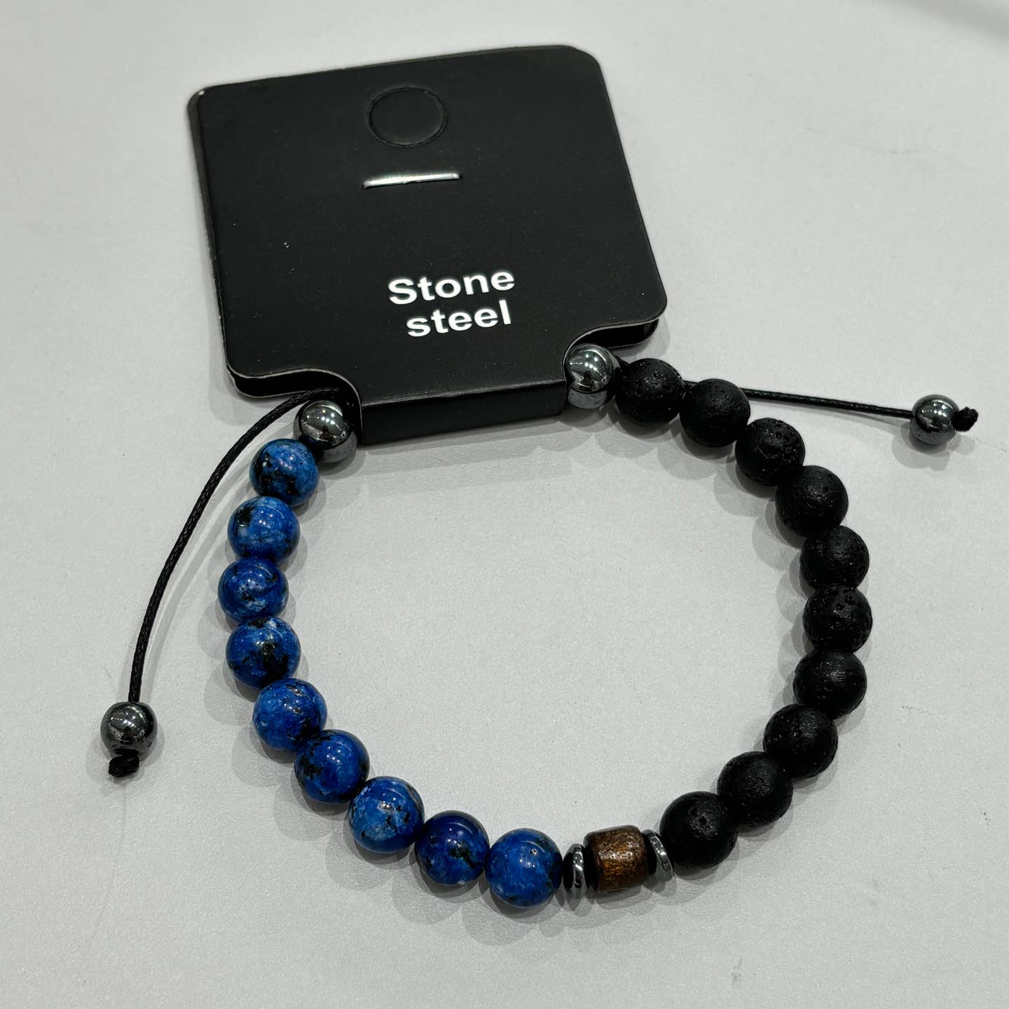 Bracelet perles en acier inoxydable