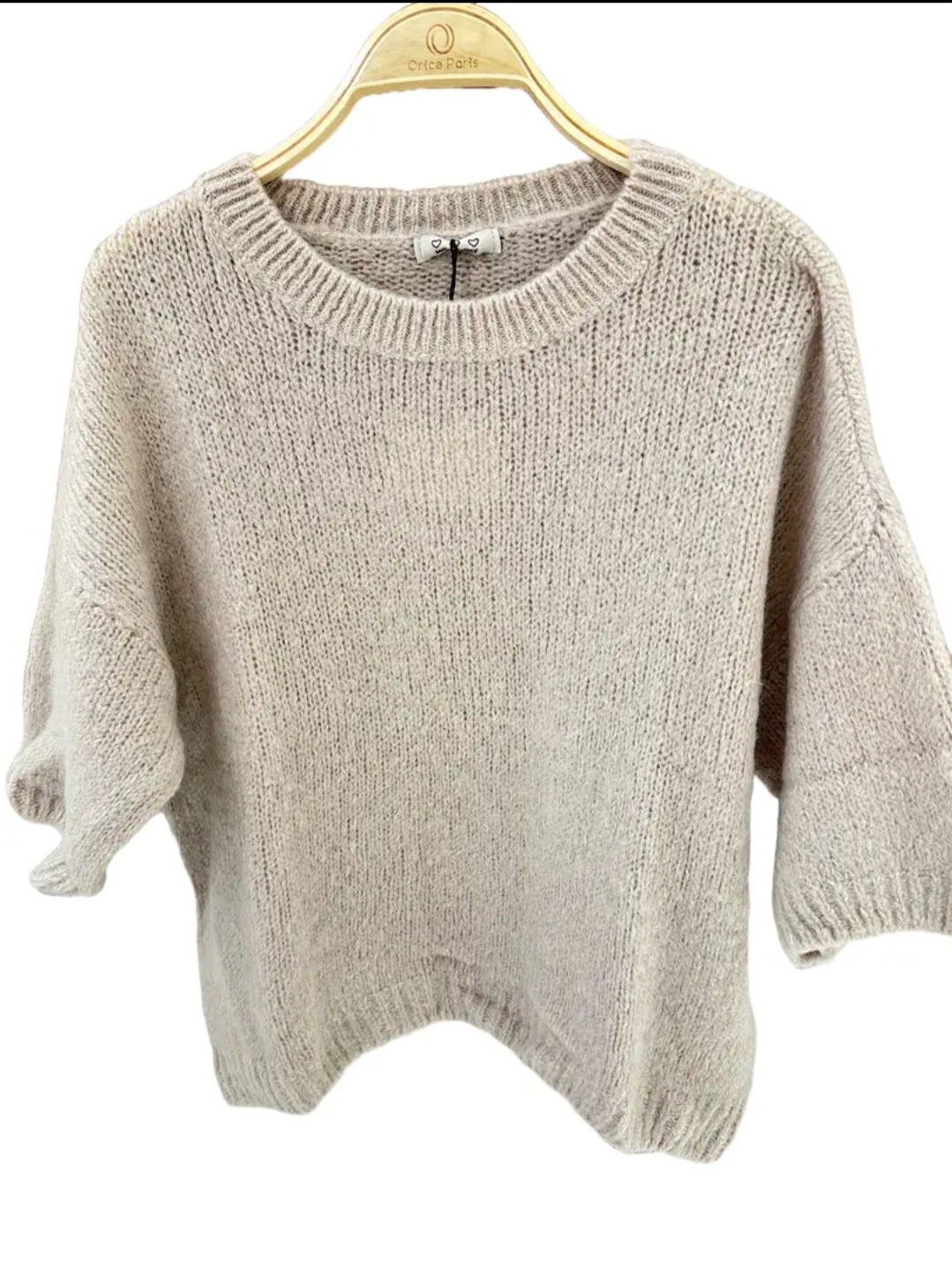 Pull doux manches courtes