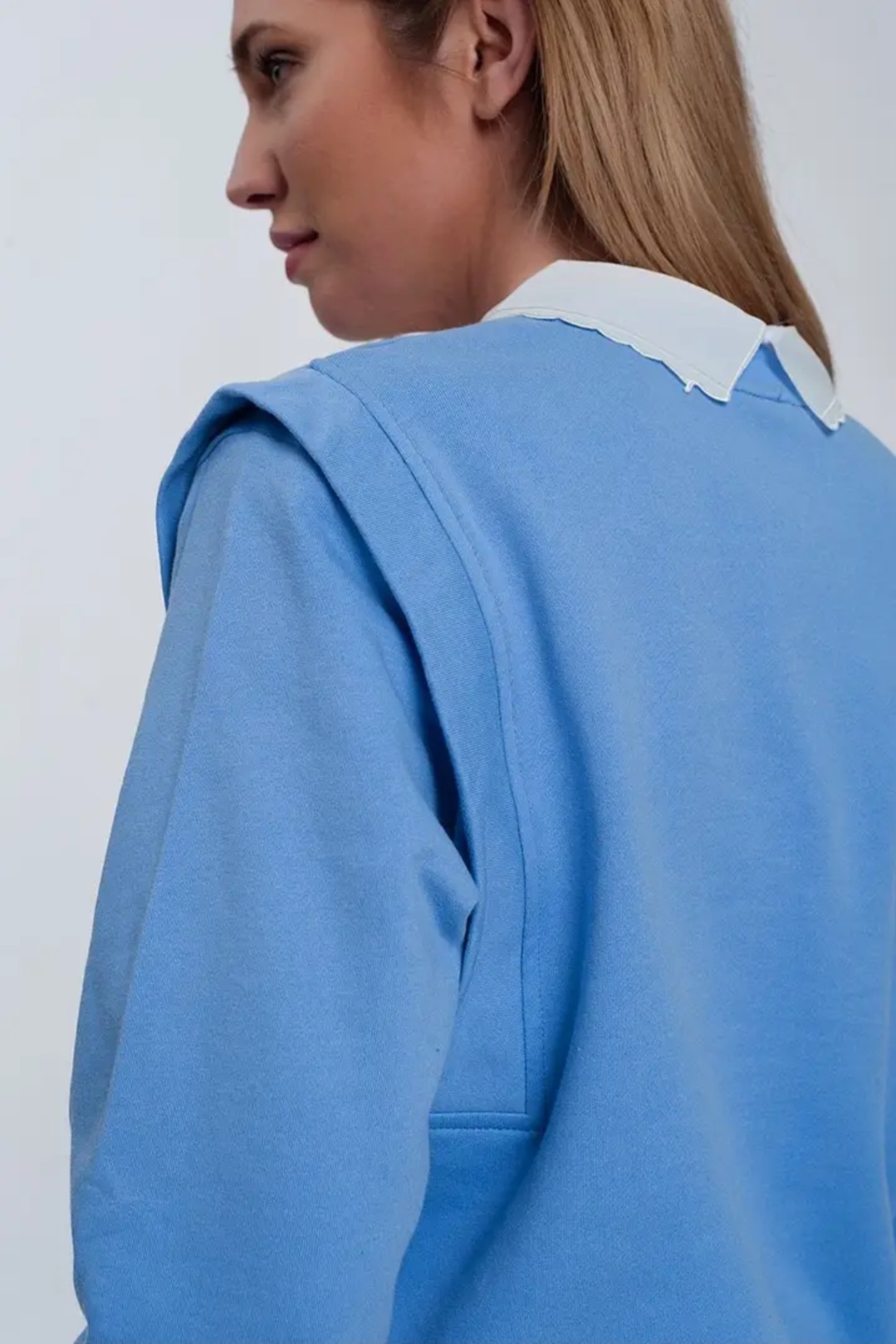 Sweat-shirt bleu 