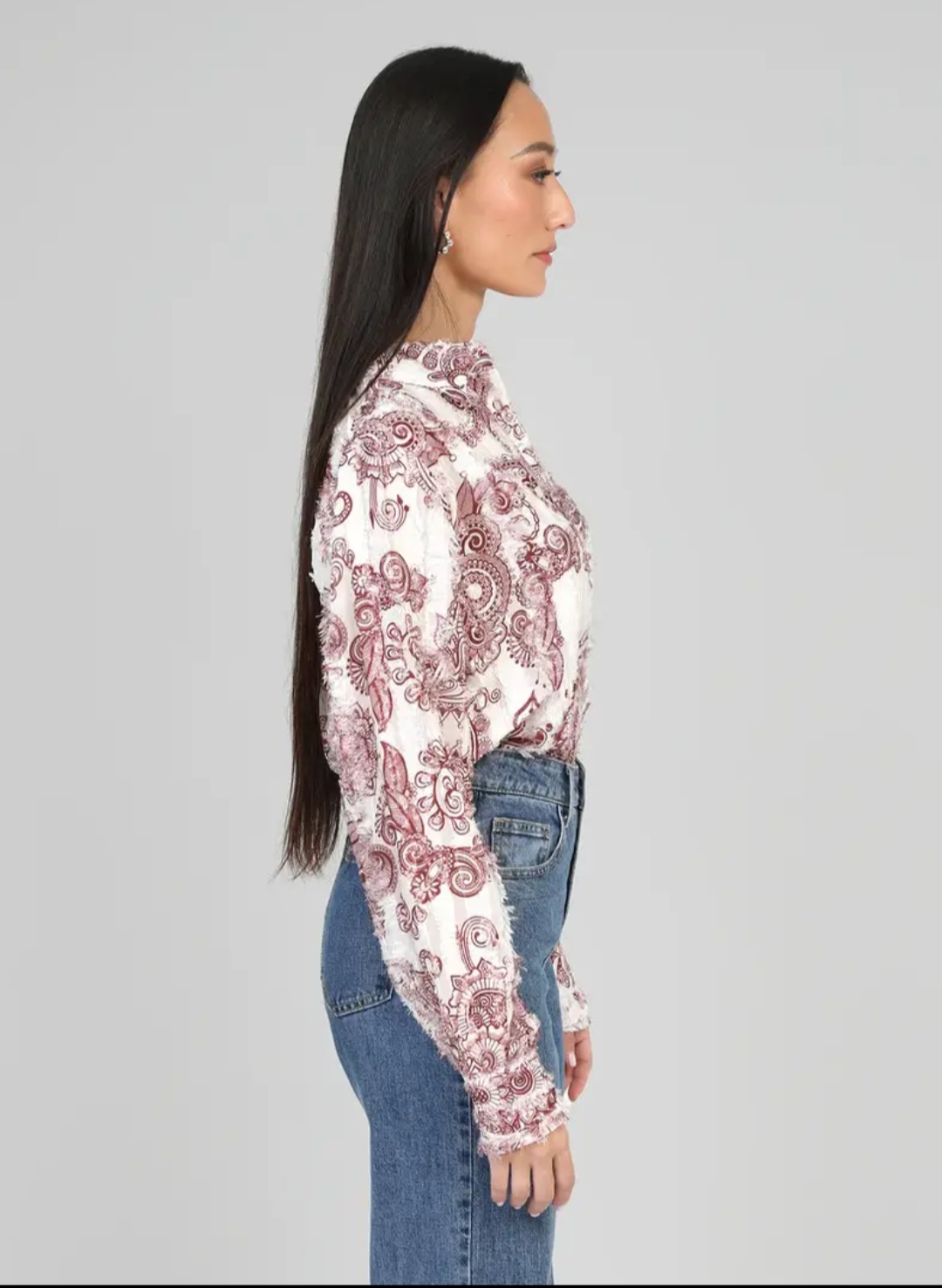 Chemise à motifs Paisley