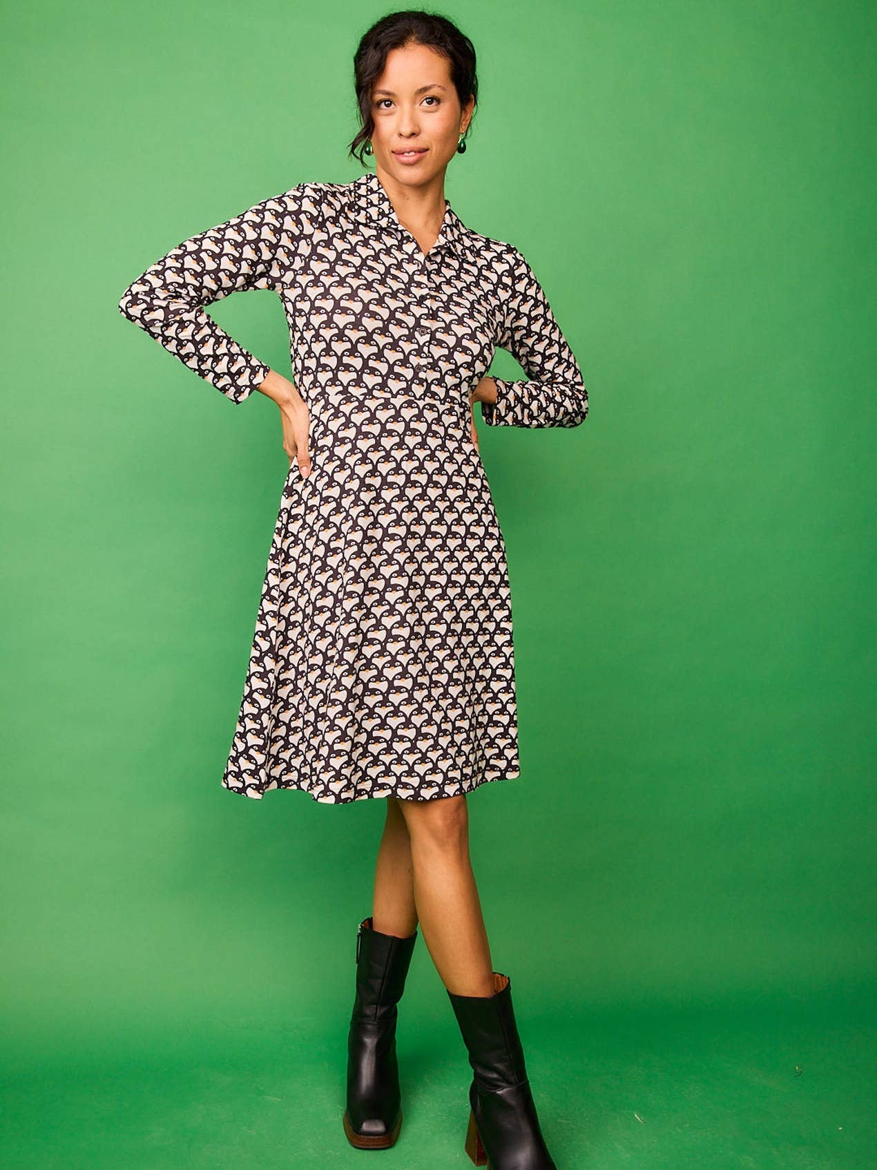 Robe à motifs géométriques