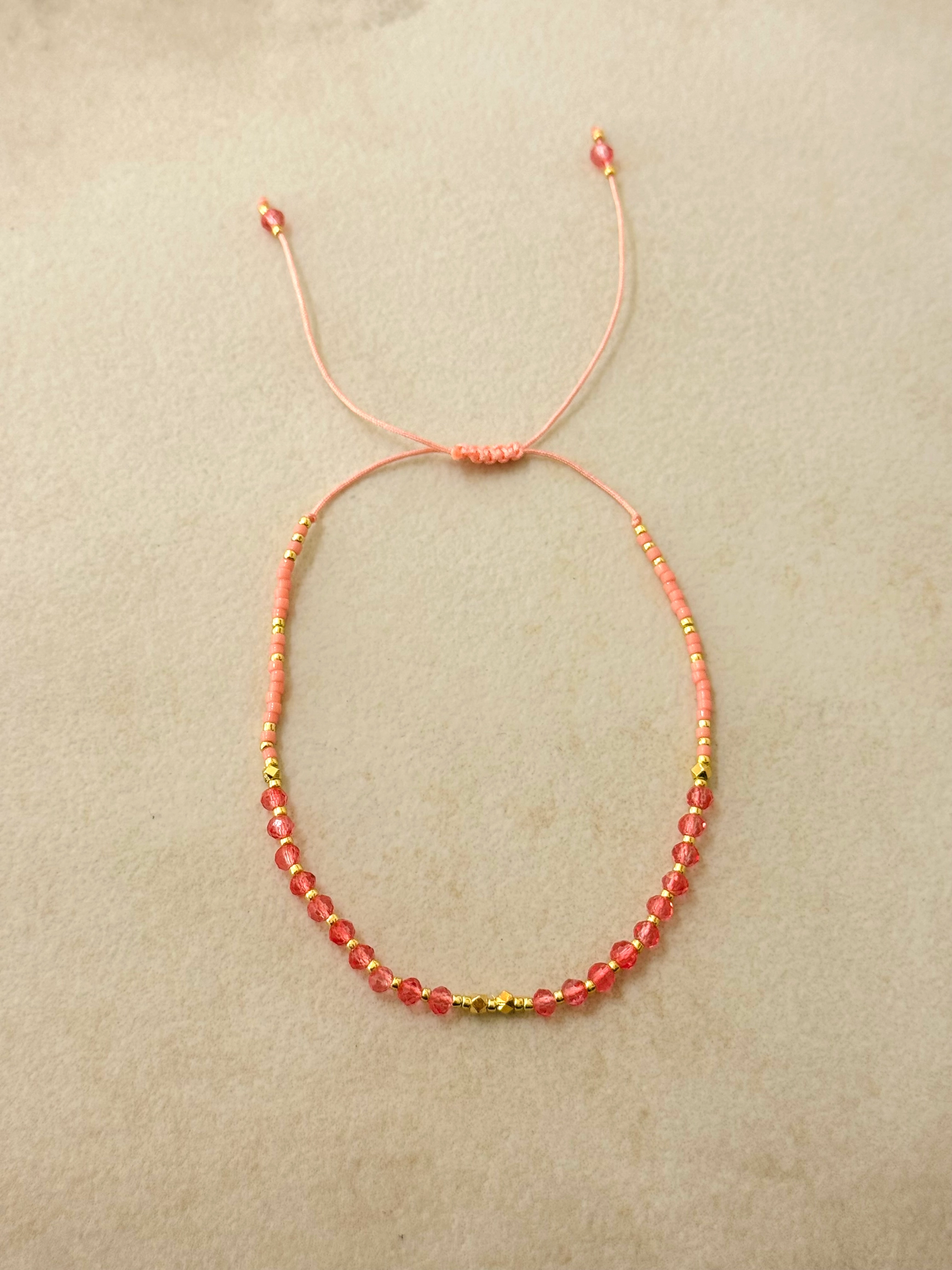 Bracelet d'été ajustable Tinos avec cristaux
