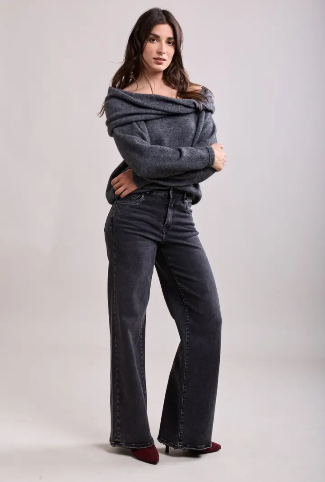 Jean large femme