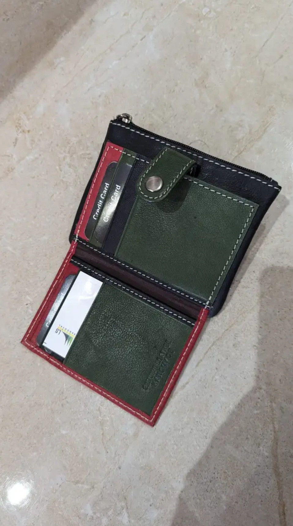 Porte-cartes en cuir