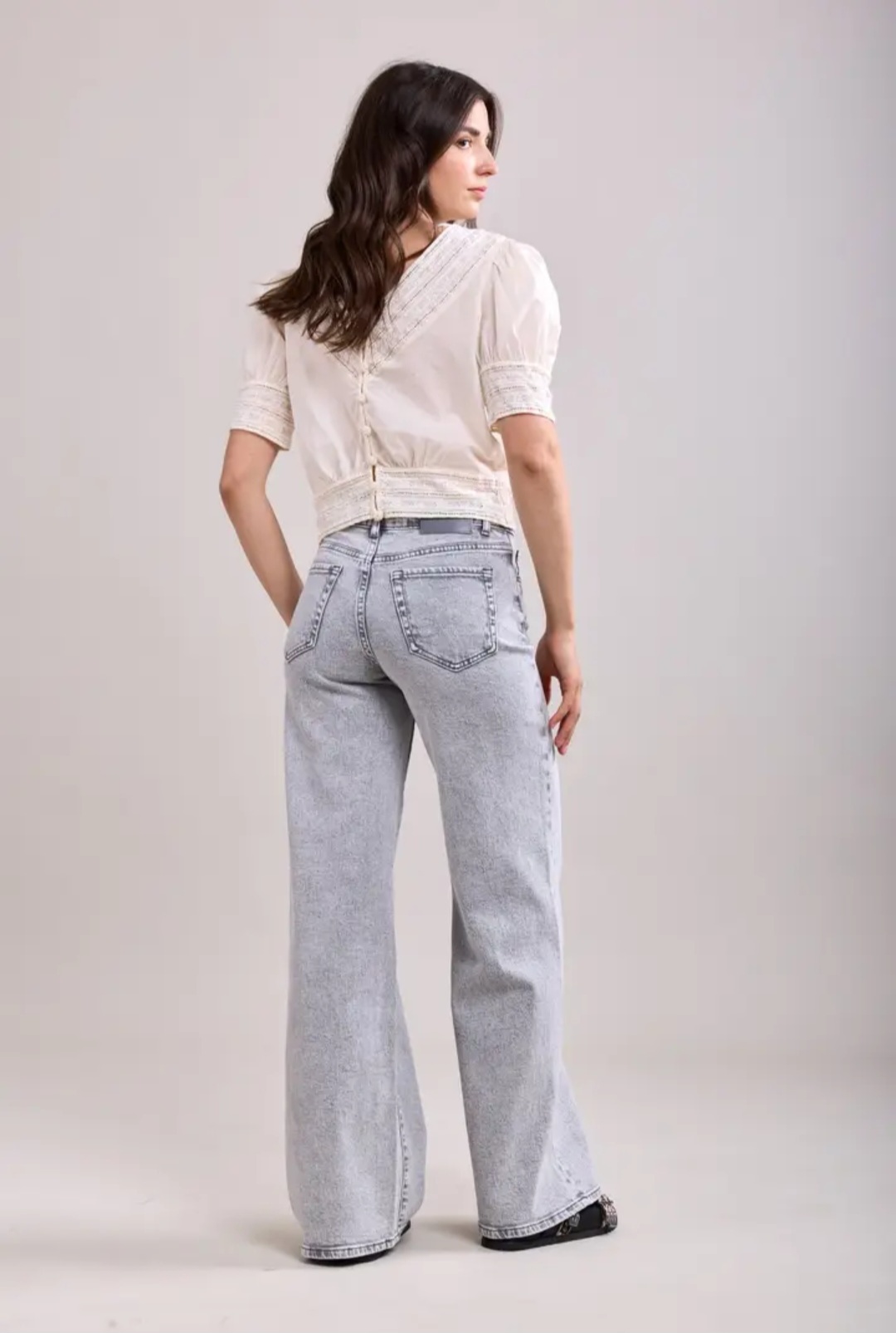 Jean large femme
