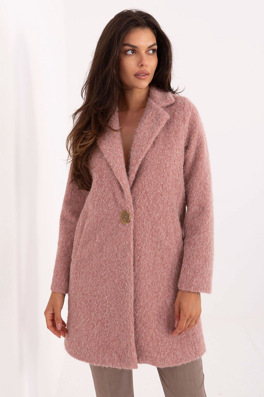 Manteau en mailles effet boucles