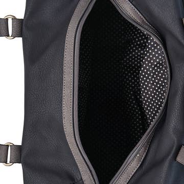 Sac noir moderne détails gris 