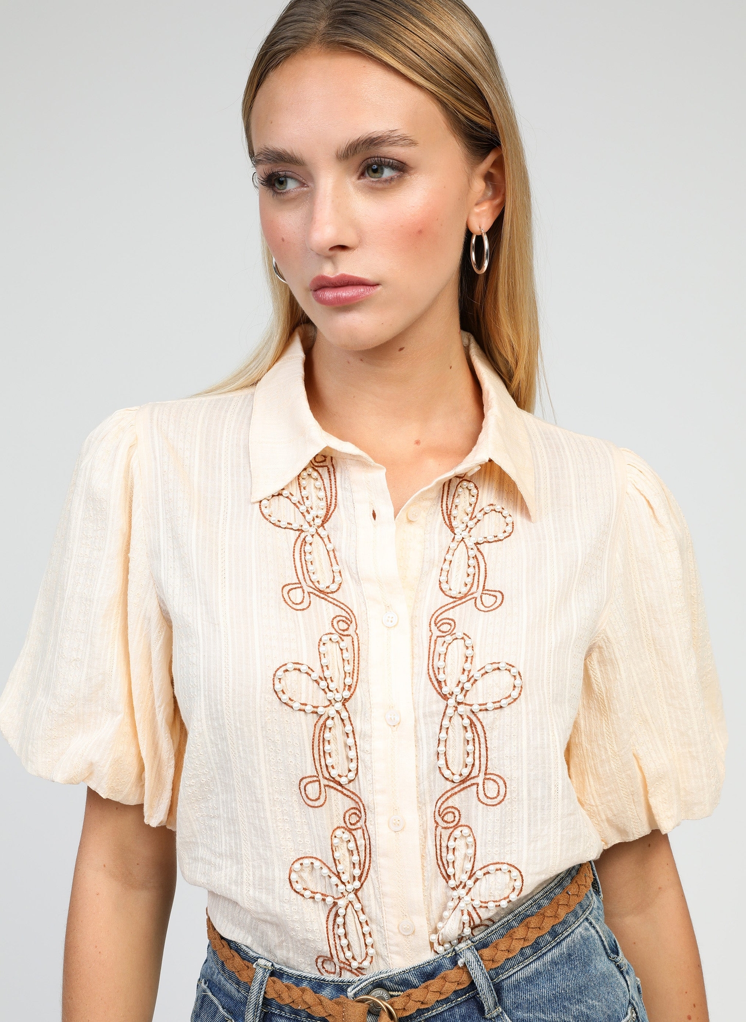 La chemise manches ballon 