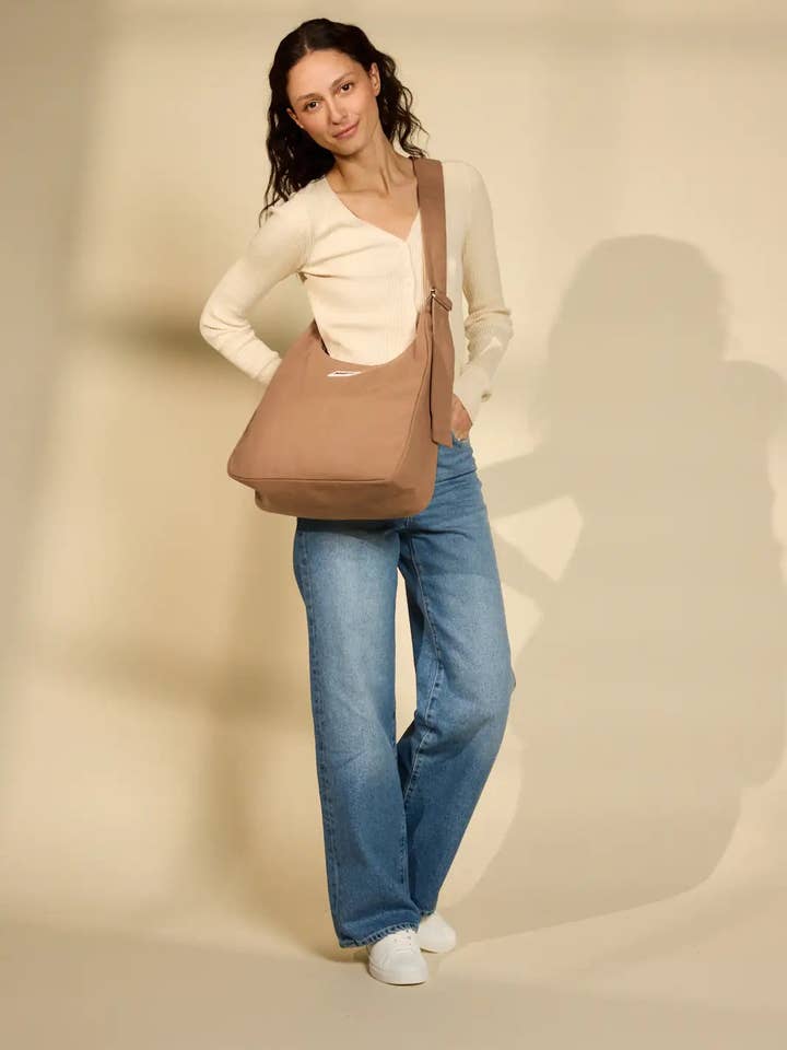 Sac bandoulière beige