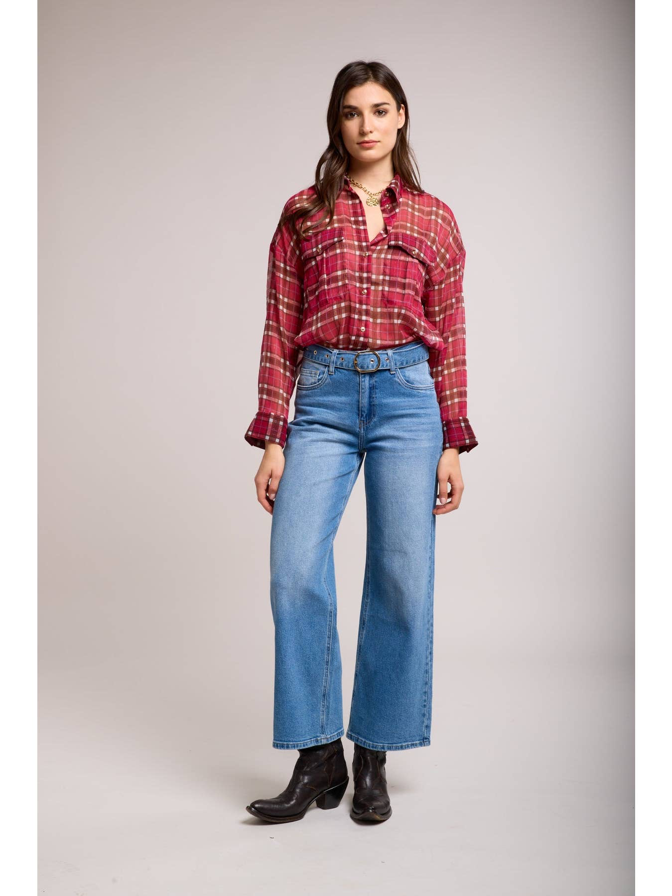 Le jean coupe large et longueur raccourcie 