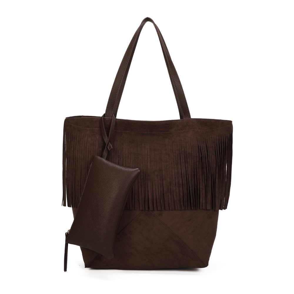 Le cabas élégant en suédine