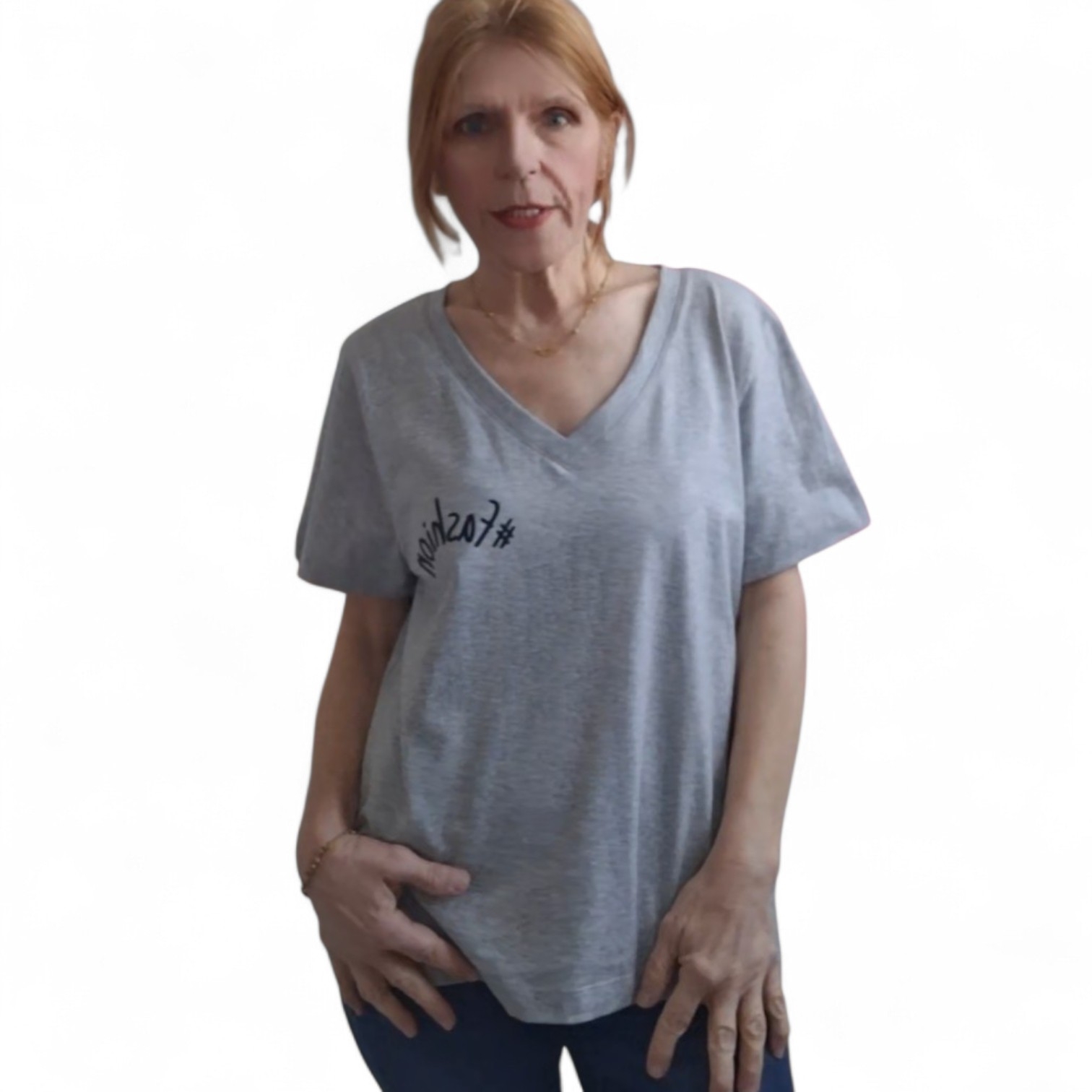 T-shirt gris femme
