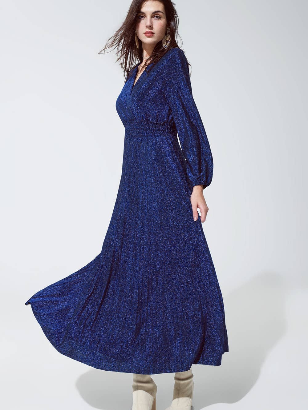 Robe bleue scintillante