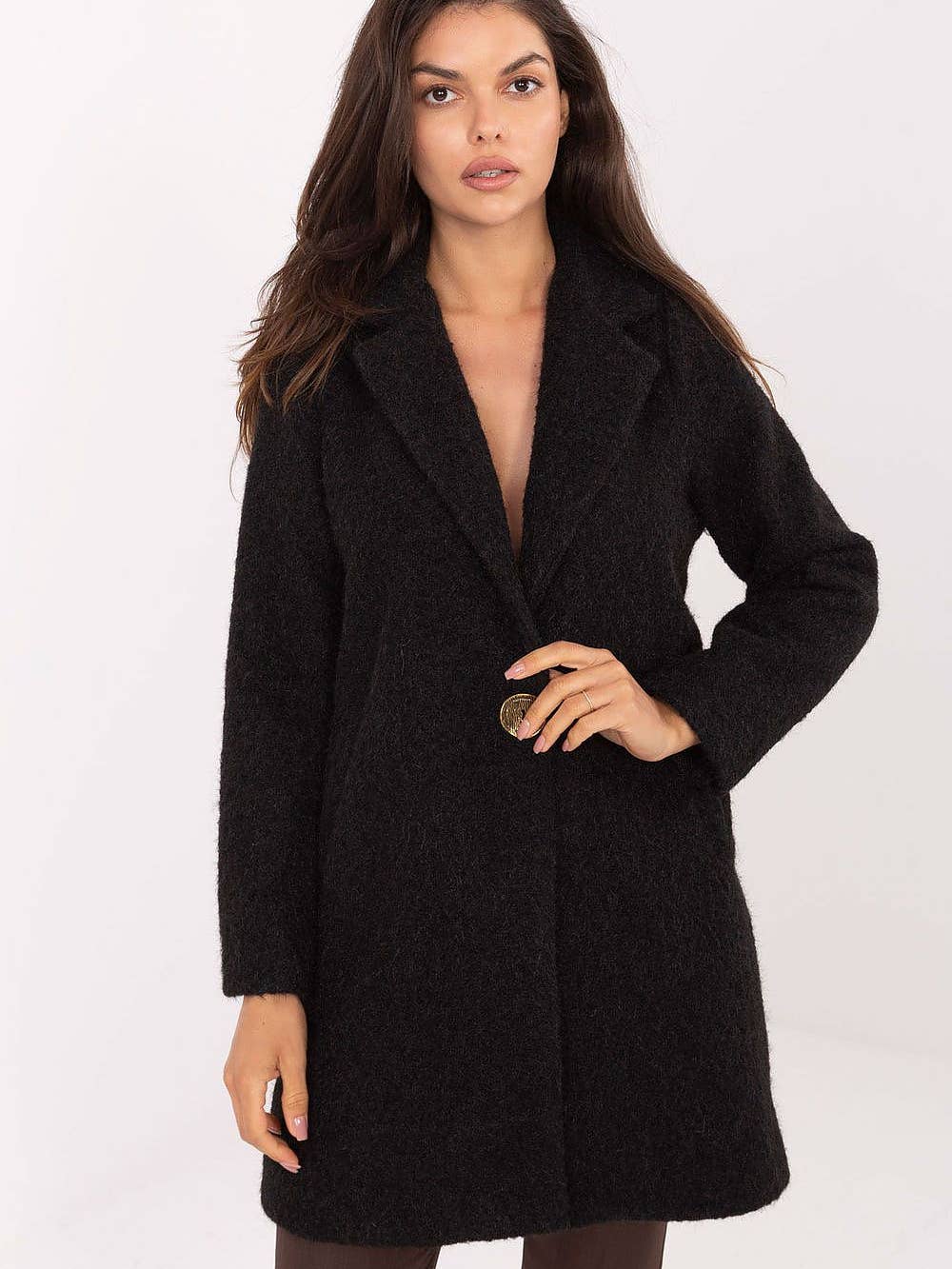 Manteau en mailles effet boucles