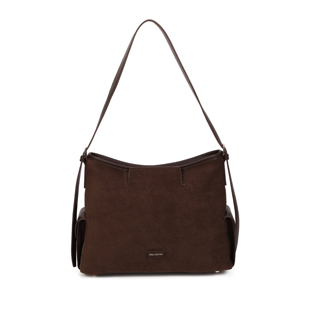 Le sac effet daim légèrement structuré