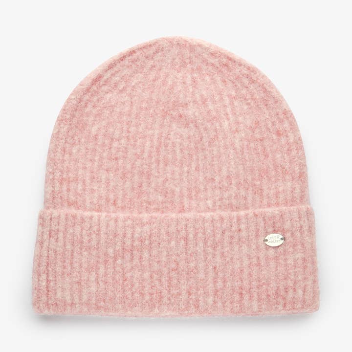 Bonnet en laine fine côtes 