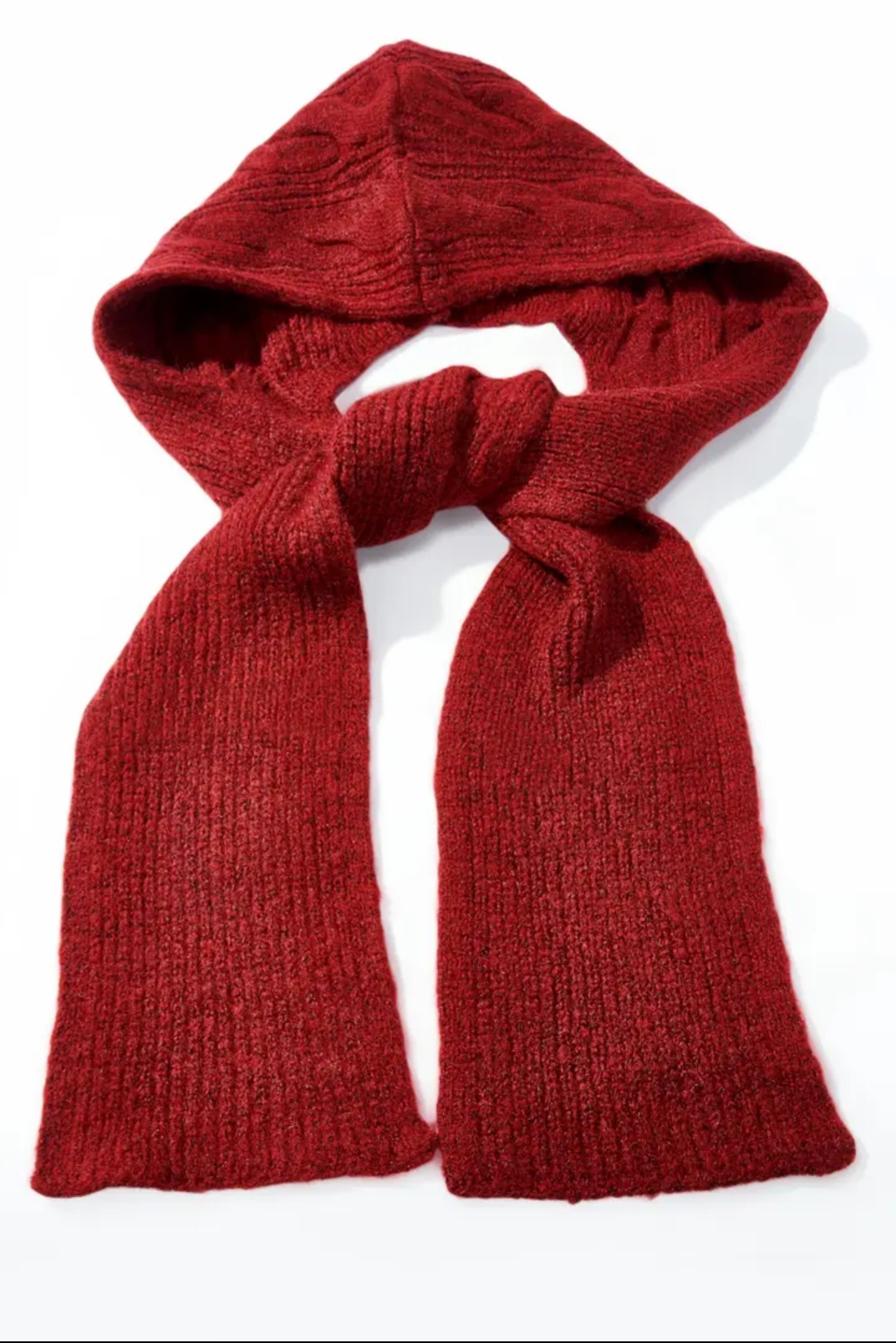 L'écharpe à capuche en laine et acrylique 