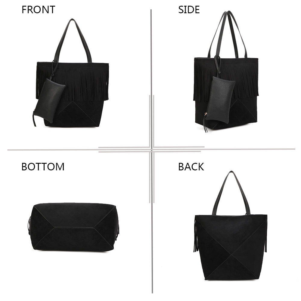 Le cabas élégant en suédine