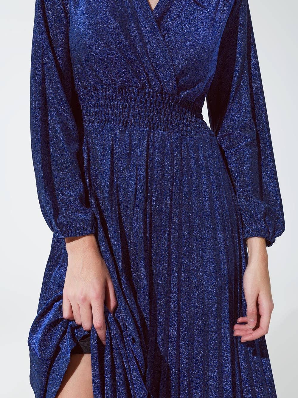 Robe bleue scintillante