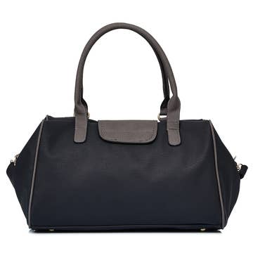 Sac noir moderne détails gris 
