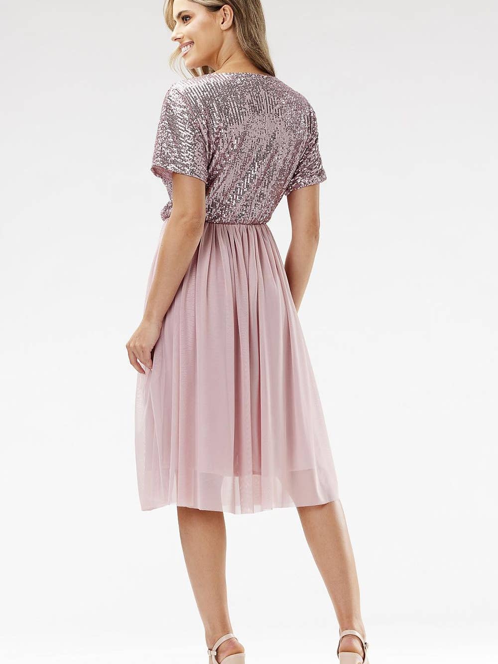 Robe de soirée paillettes et tulle