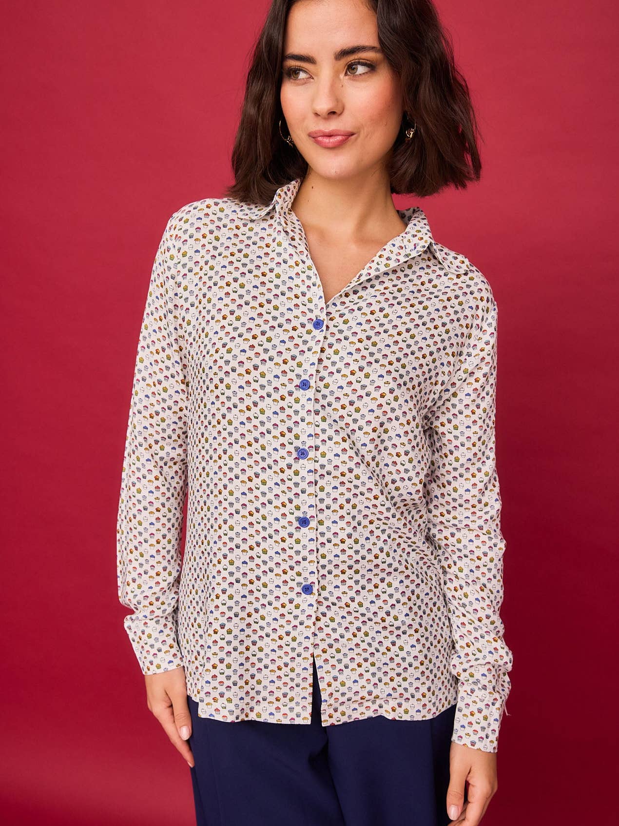 Chemise imprimée colorée