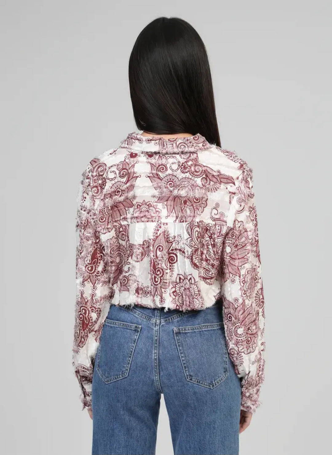 Chemise à motifs Paisley