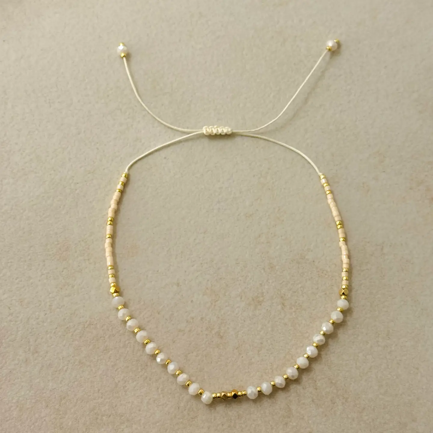Bracelet d'été ajustable Tinos avec cristaux