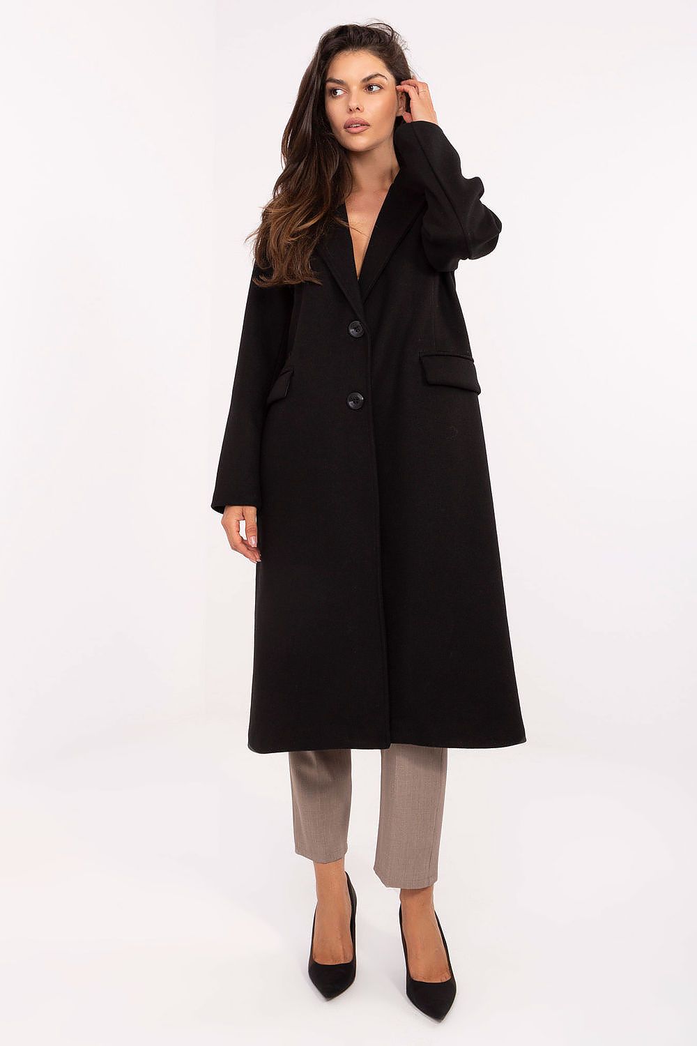 Manteau élégant coupe longue