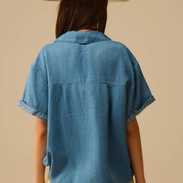 La chemise en Tencel bleu