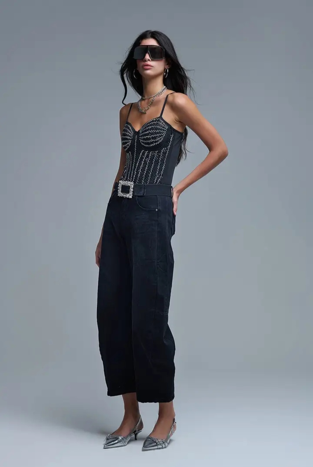 Pantalon cargo noir