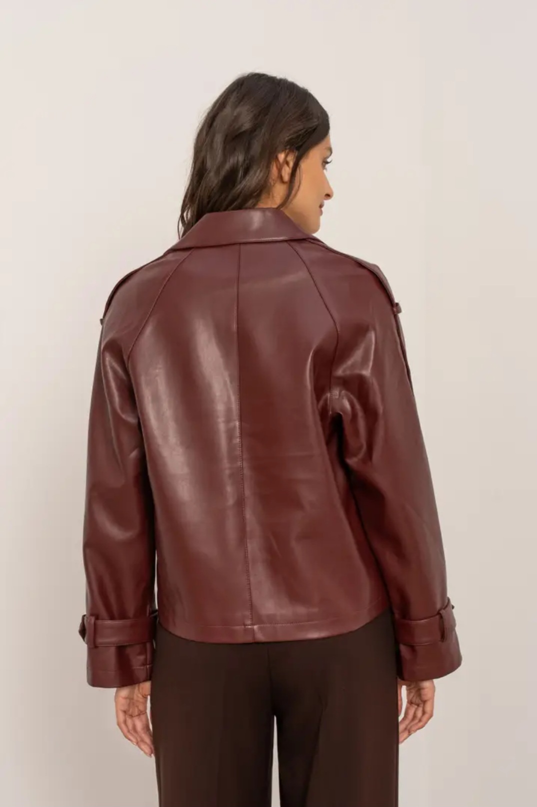 Veste en cuir vegan