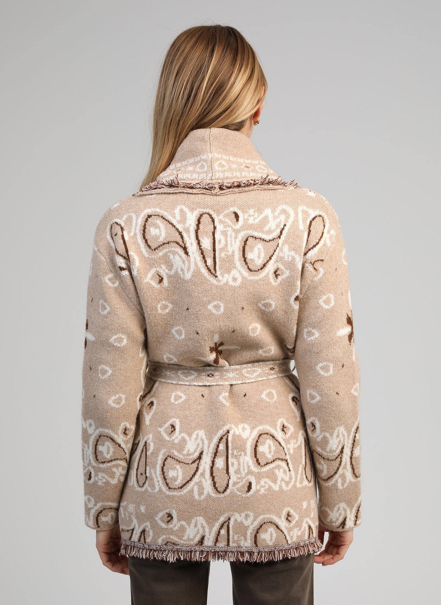 Cardigan à motifs ethniques