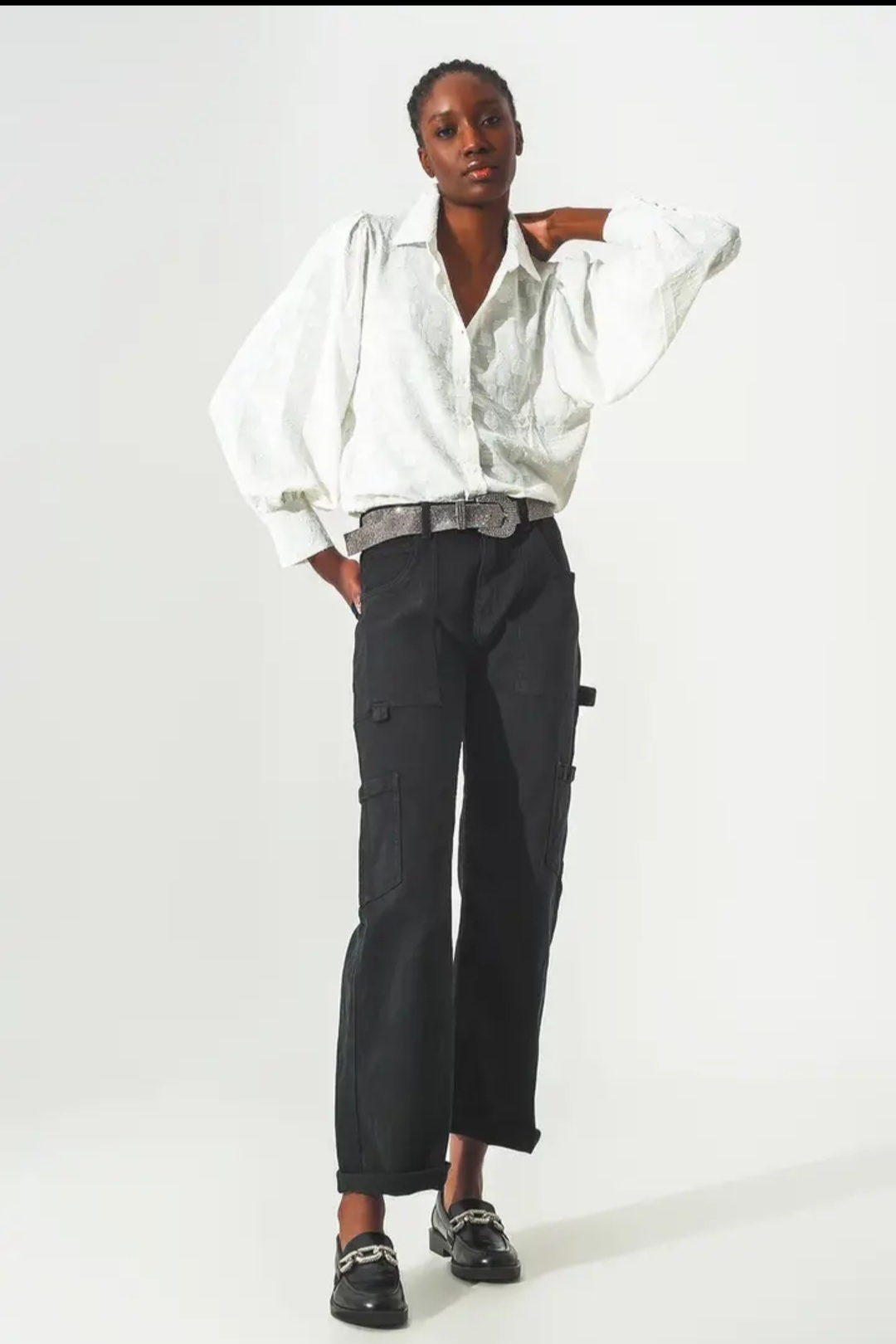 Pantalon cargo noir