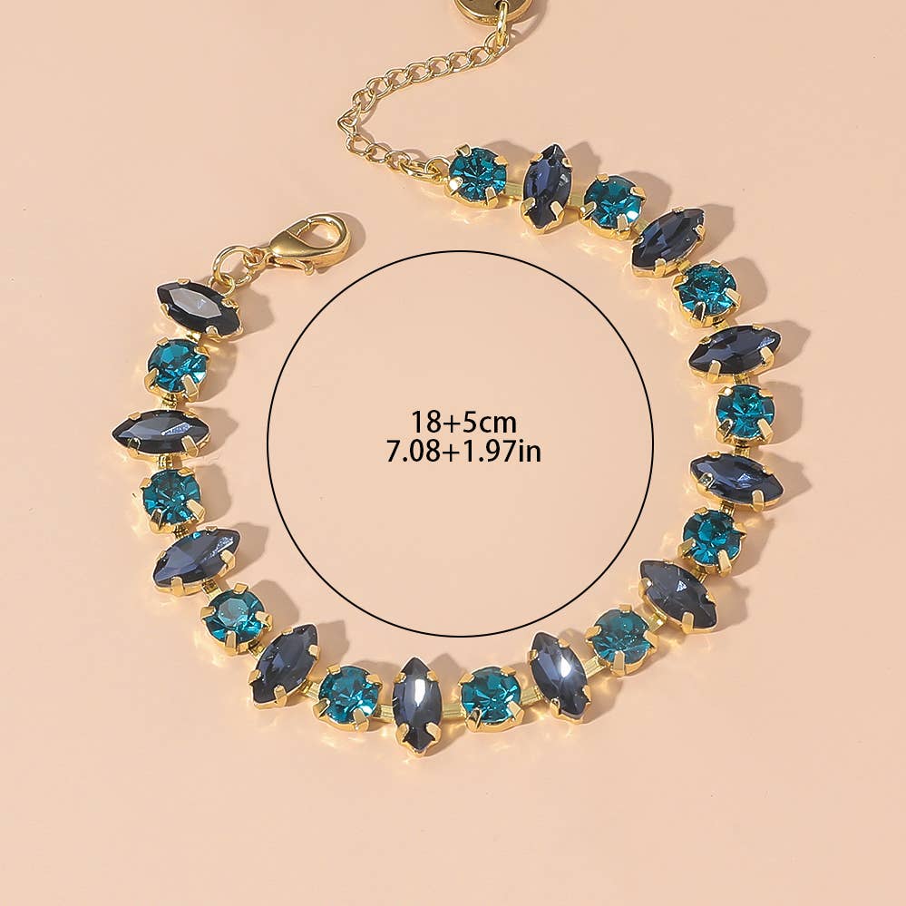 Bracelet en pierres bleues