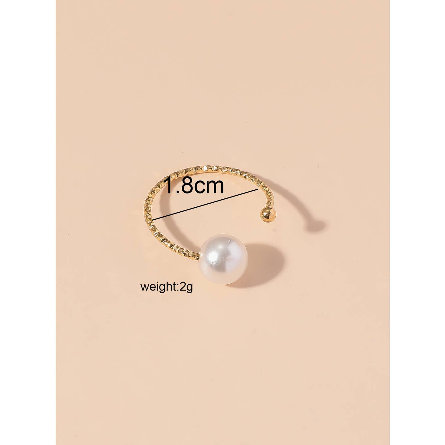 Bague perle élégante