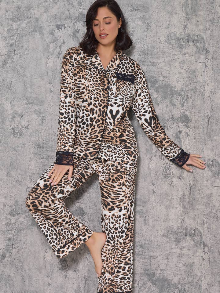 Pyjama imprimé léopard