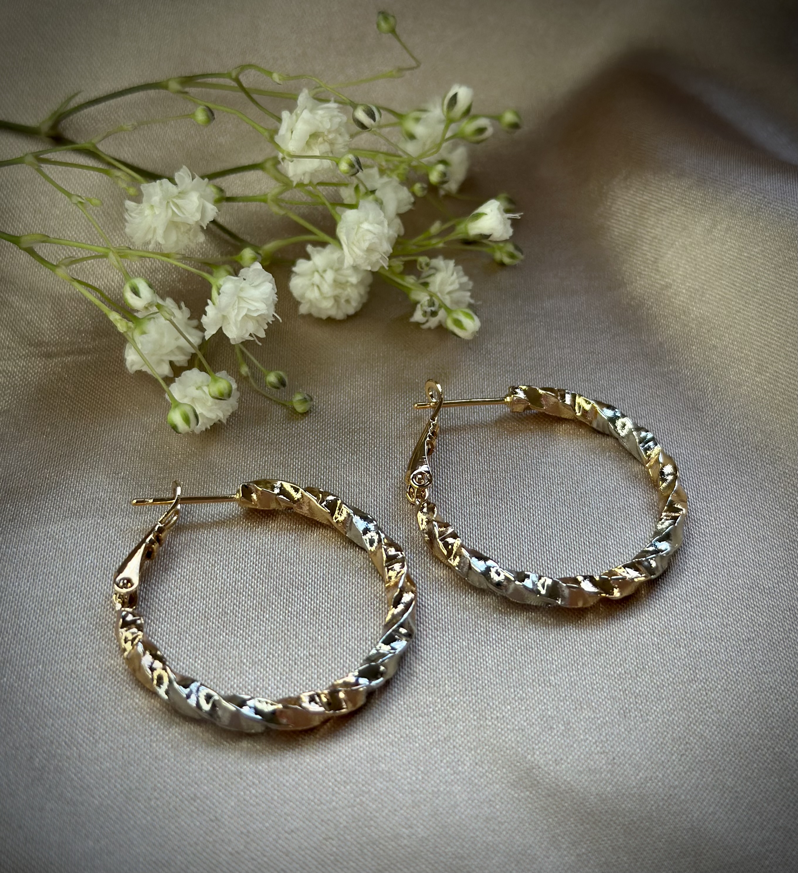 Apzeltīti auskari ''Gold&Silver''