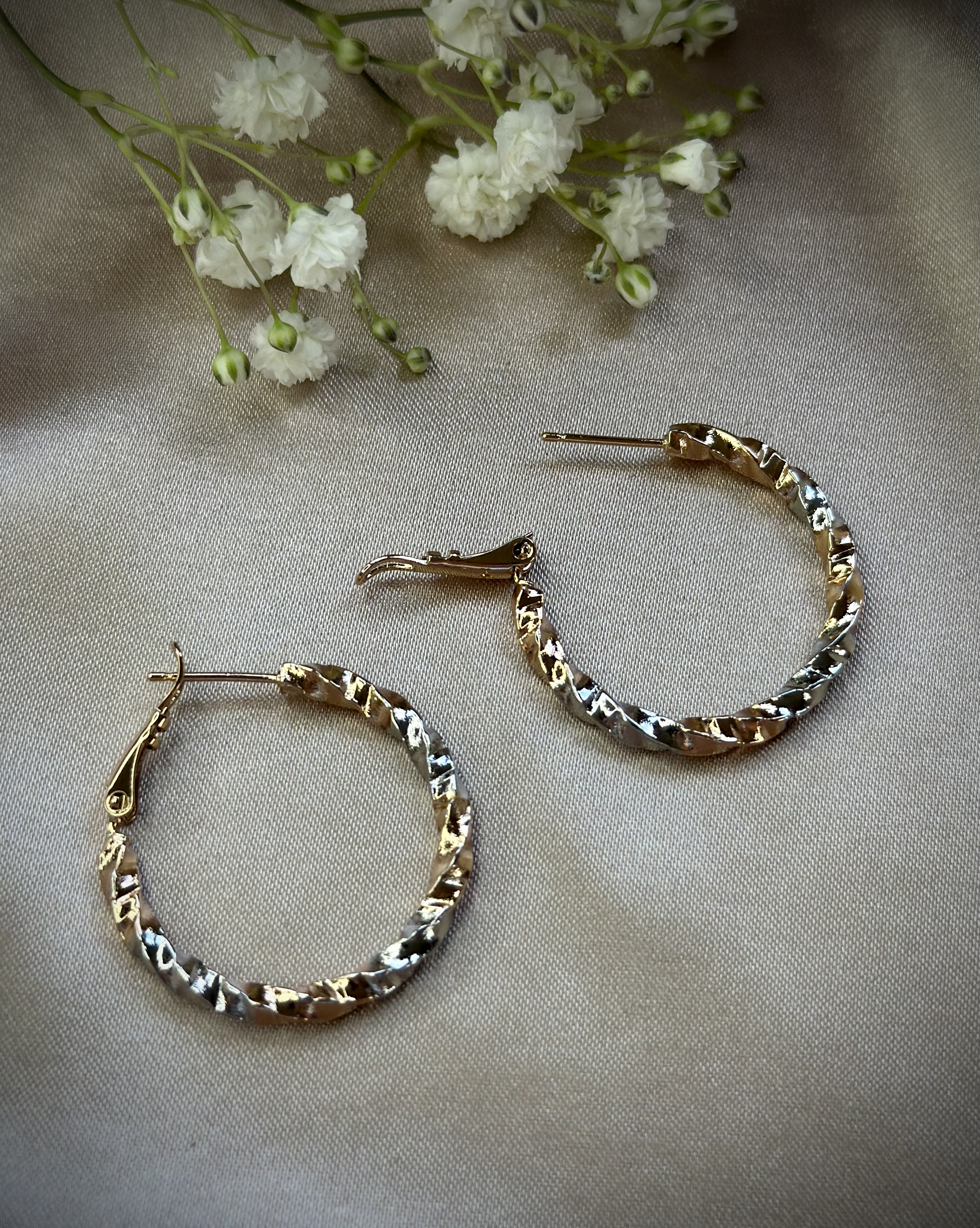 Apzeltīti auskari ''Gold&Silver''