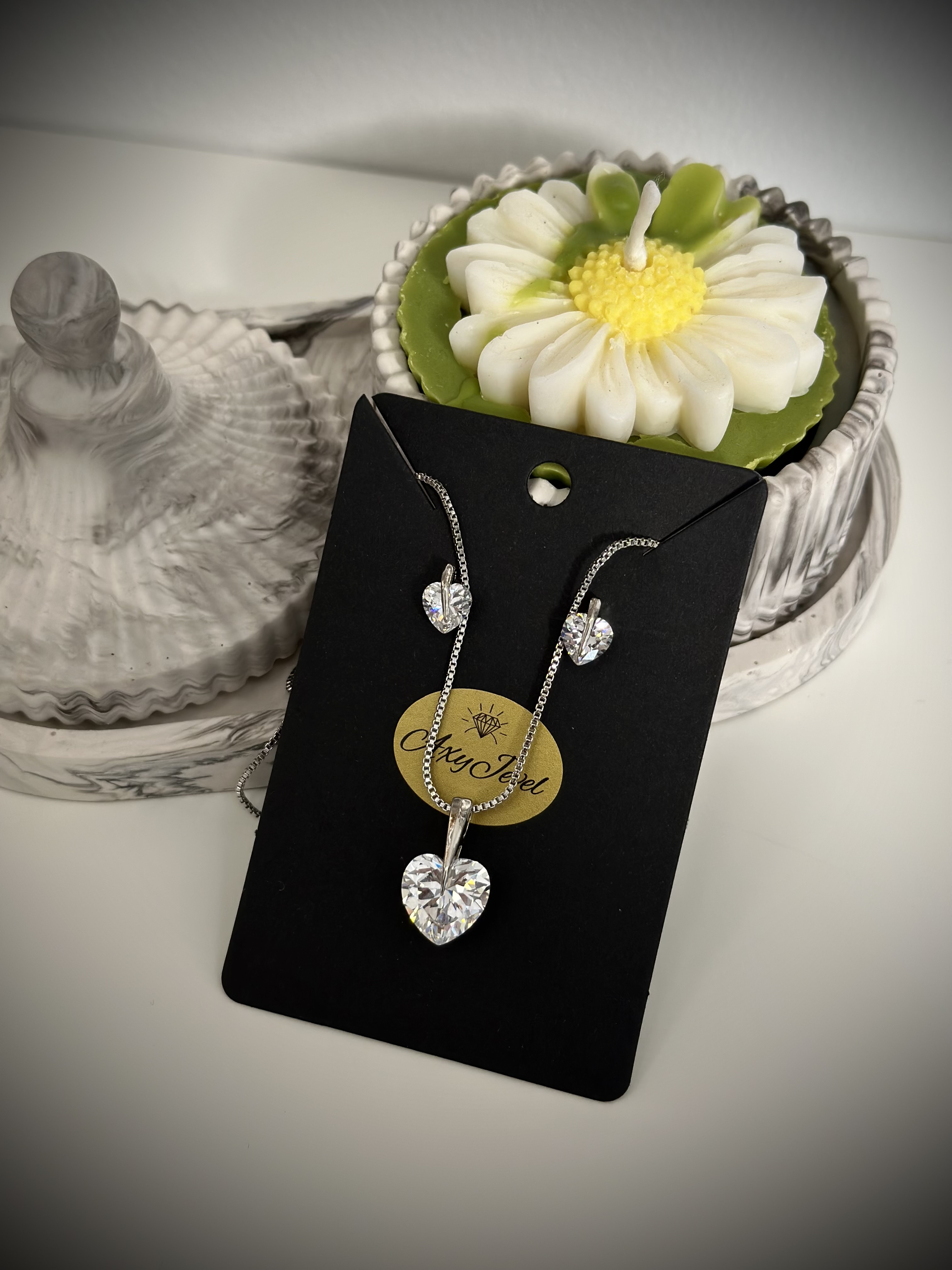 Komplekts '' Silver heart''