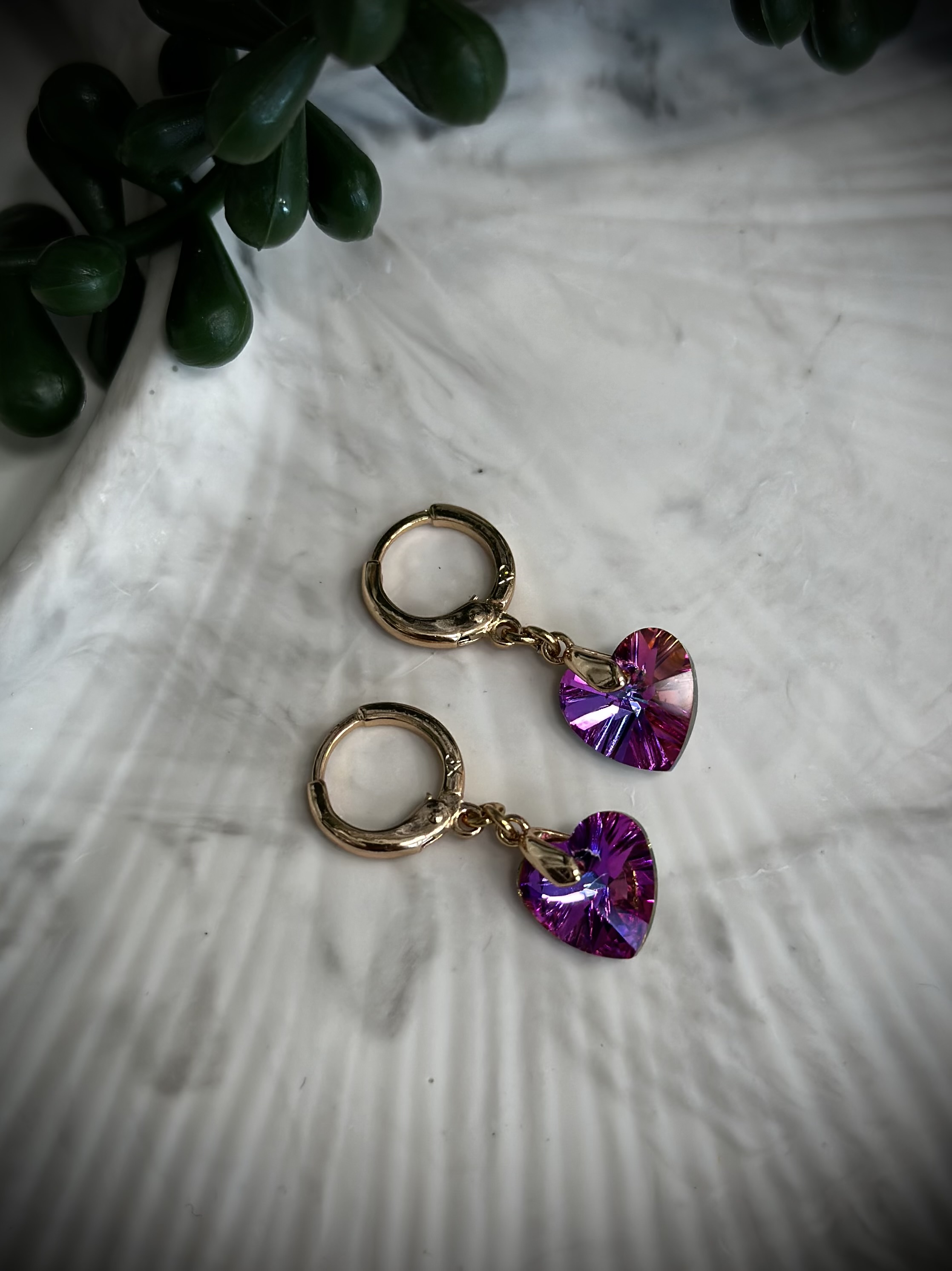 Auskari ''Violetā sirsniņa''