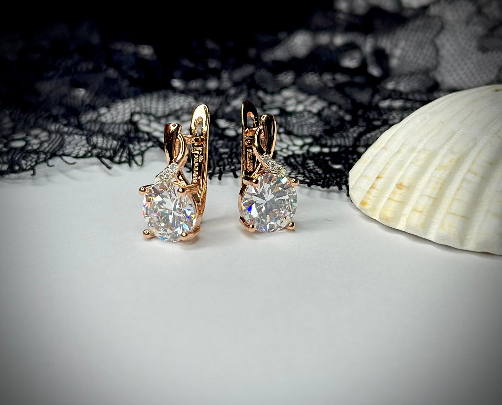Rose gold auskari ''Rozy''