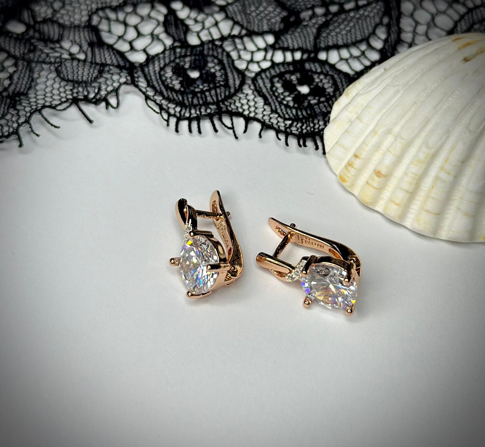 Rose gold auskari ''Rozy''