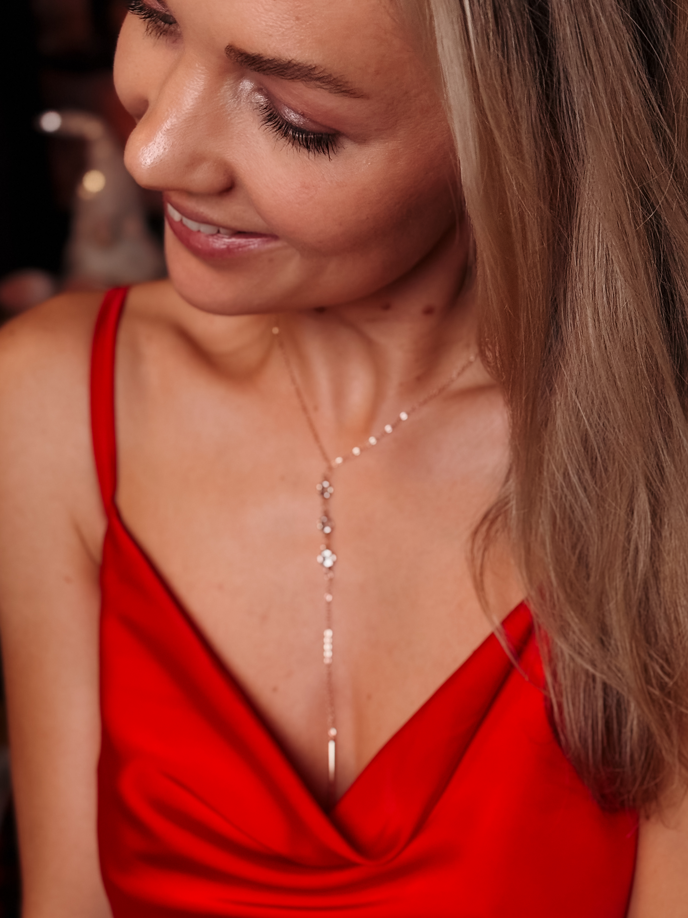 Rose Gold ķēdīte ''Red''