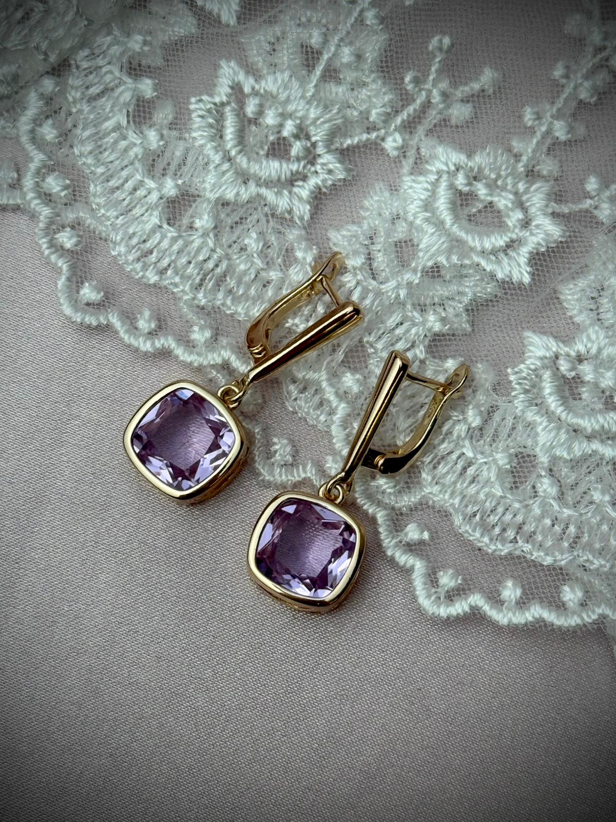 Auskari ''Rose pink''