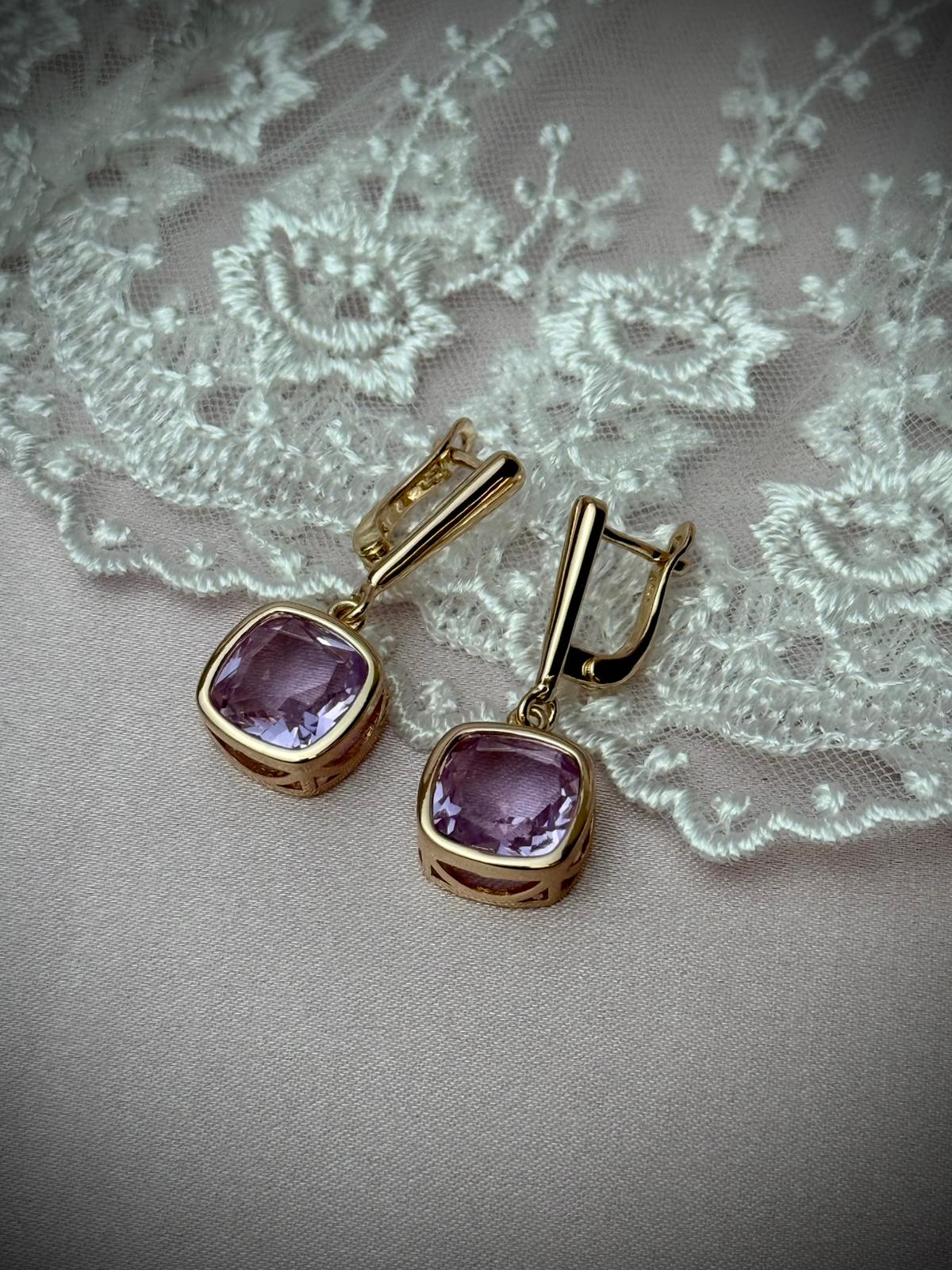 Auskari ''Rose pink''