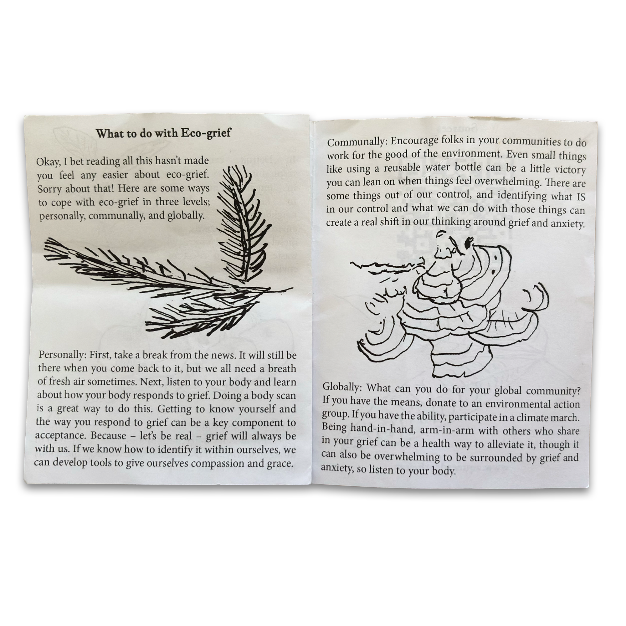 "What Is Eco-Grief" Physical Zine