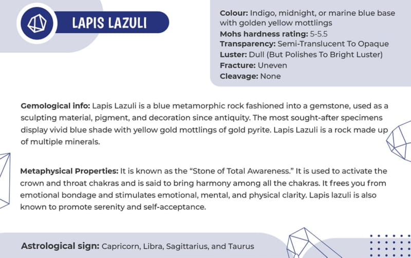 Lapis Lazuli & Pyrite Polished Half & Half 8mm